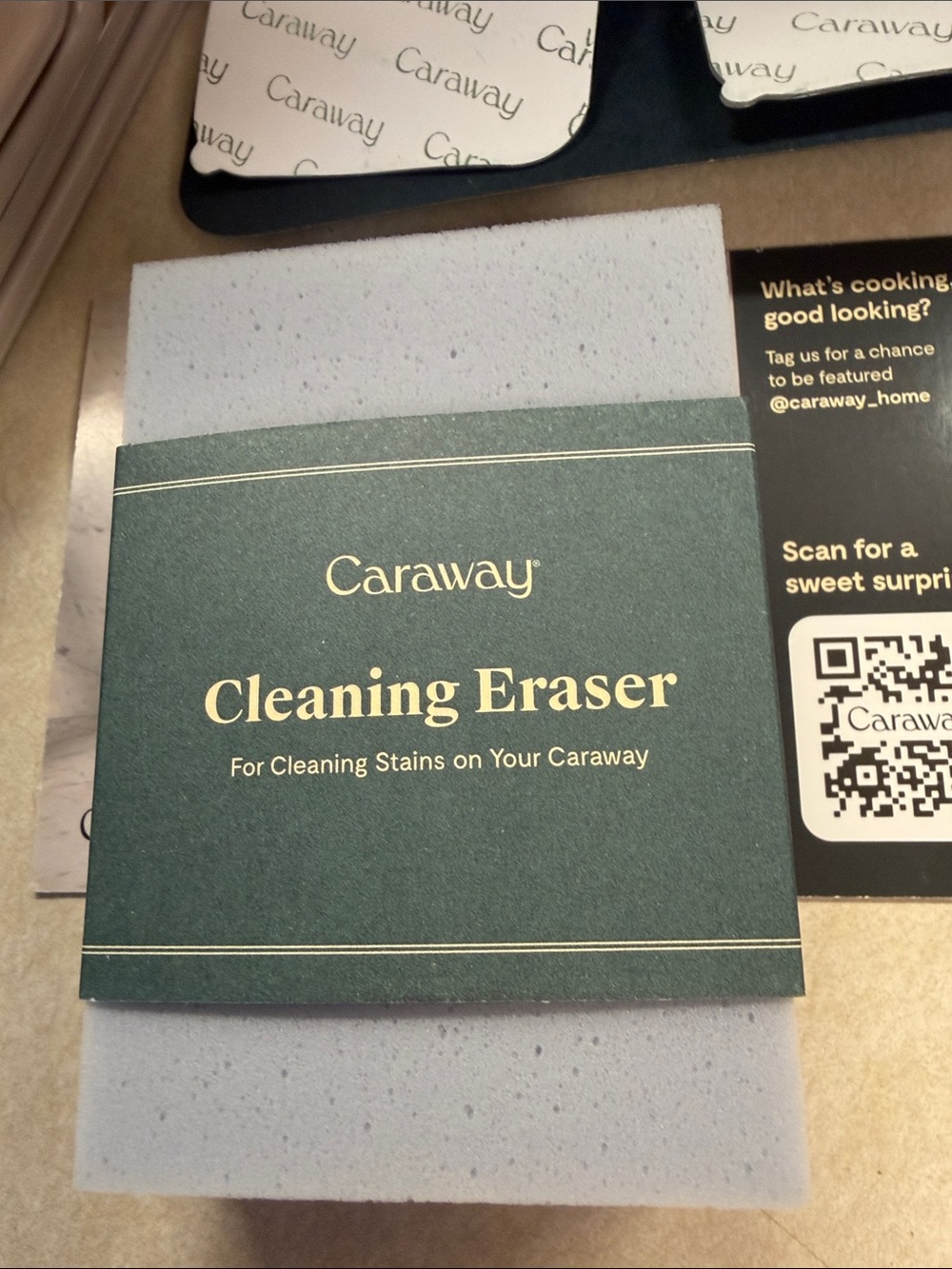 Caraway Magnetic Pan Racks x 4 w Cleaning Eraser New - Picture 4 of 9